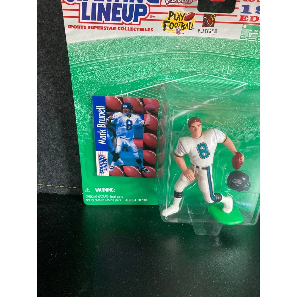 Kenner Starting Lineup Mark Brunell 1997‎ Jacksonville Jaguars NFL Figure Card